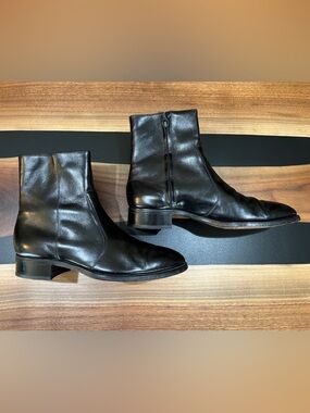 Men's Vintage Florsheim Black Leather Chelsea Boots